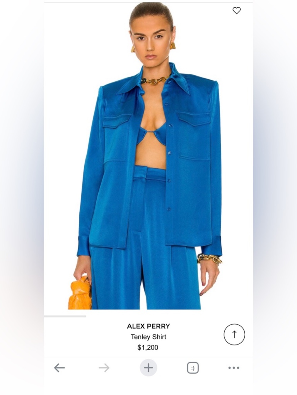 Alex Perry Dusty Rose Satin Tenley Shirt size 12 NWT